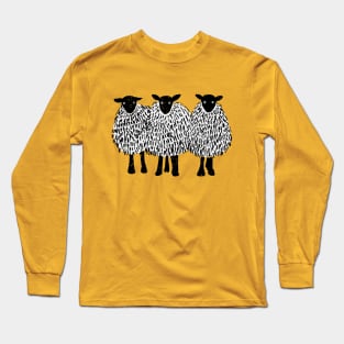 Triple sheep Long Sleeve T-Shirt